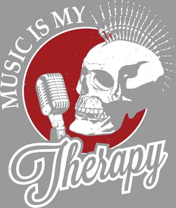 Music is My Therapy T-Shirt product image 2