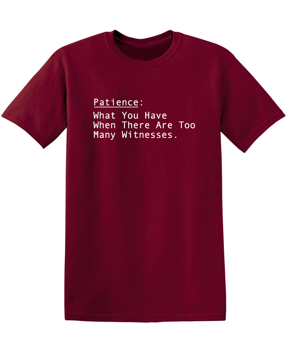 Patience: What You Have When There Are Too Many Witnesses product image 1