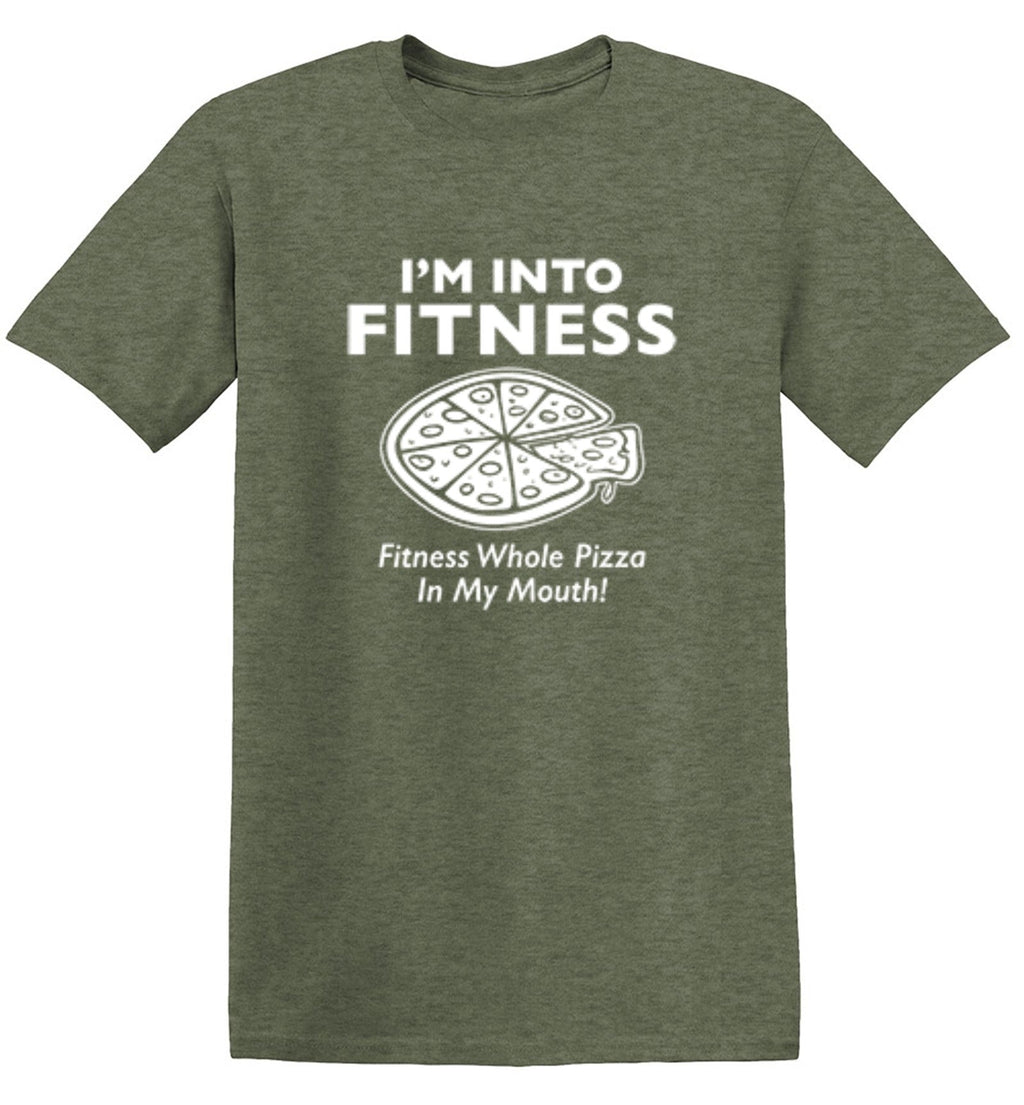 I'm Into Fitness. Whole Pizza In My Mouth T-Shirt product image 1