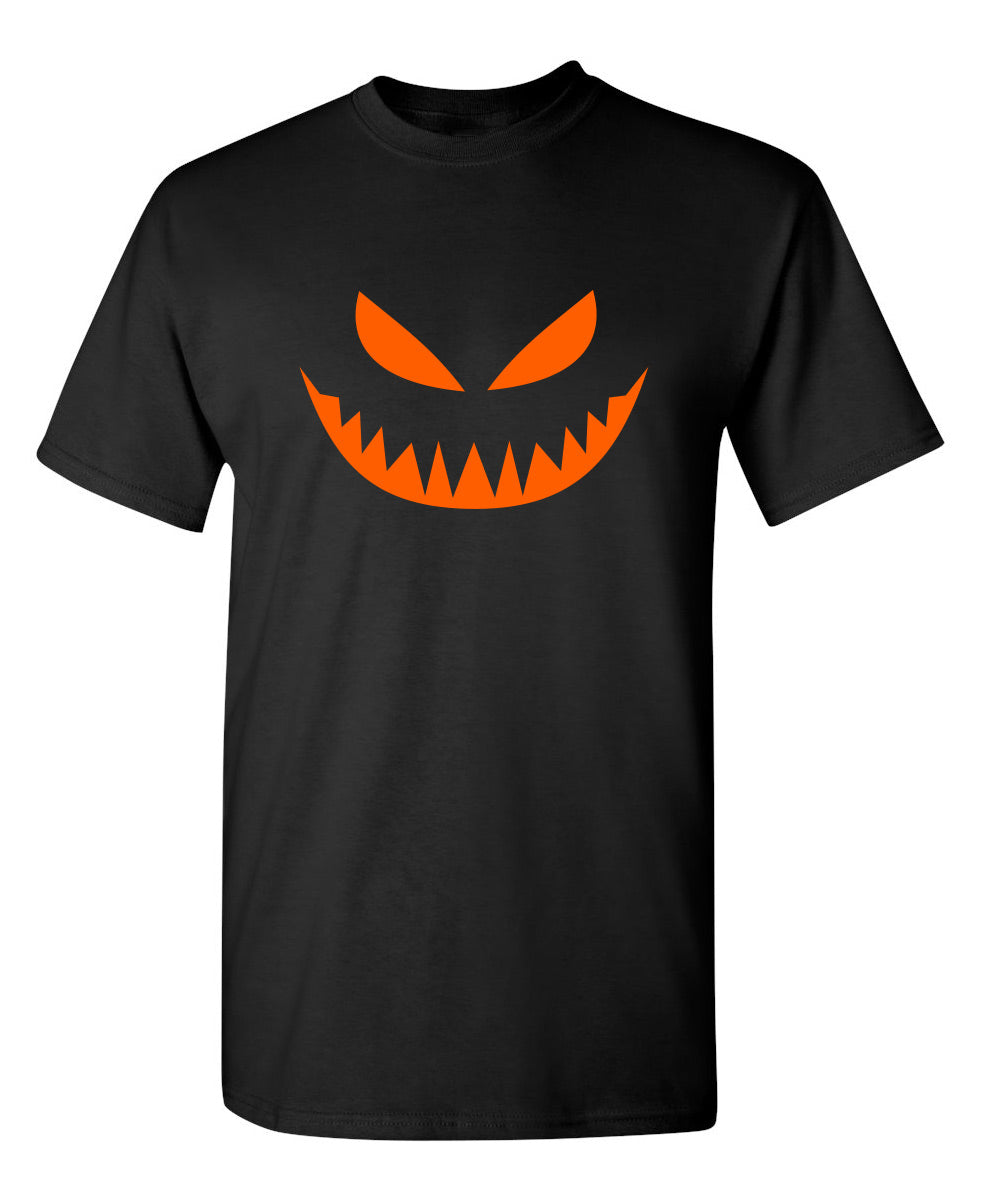 Mean Pumpkin Emoticon T-Shirt product image 1
