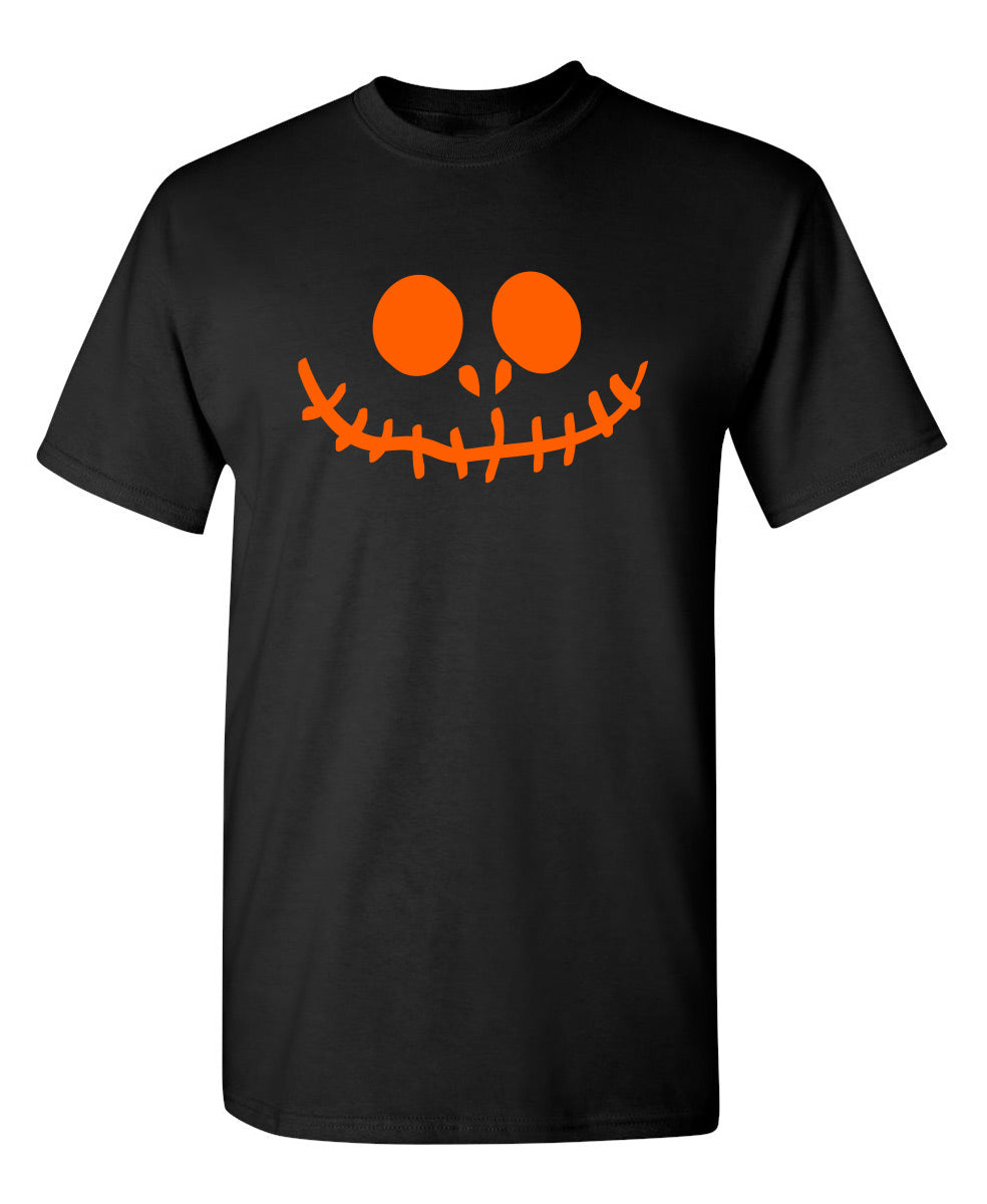 Stitched Pumpkin Emoticon T-Shirt product image 1