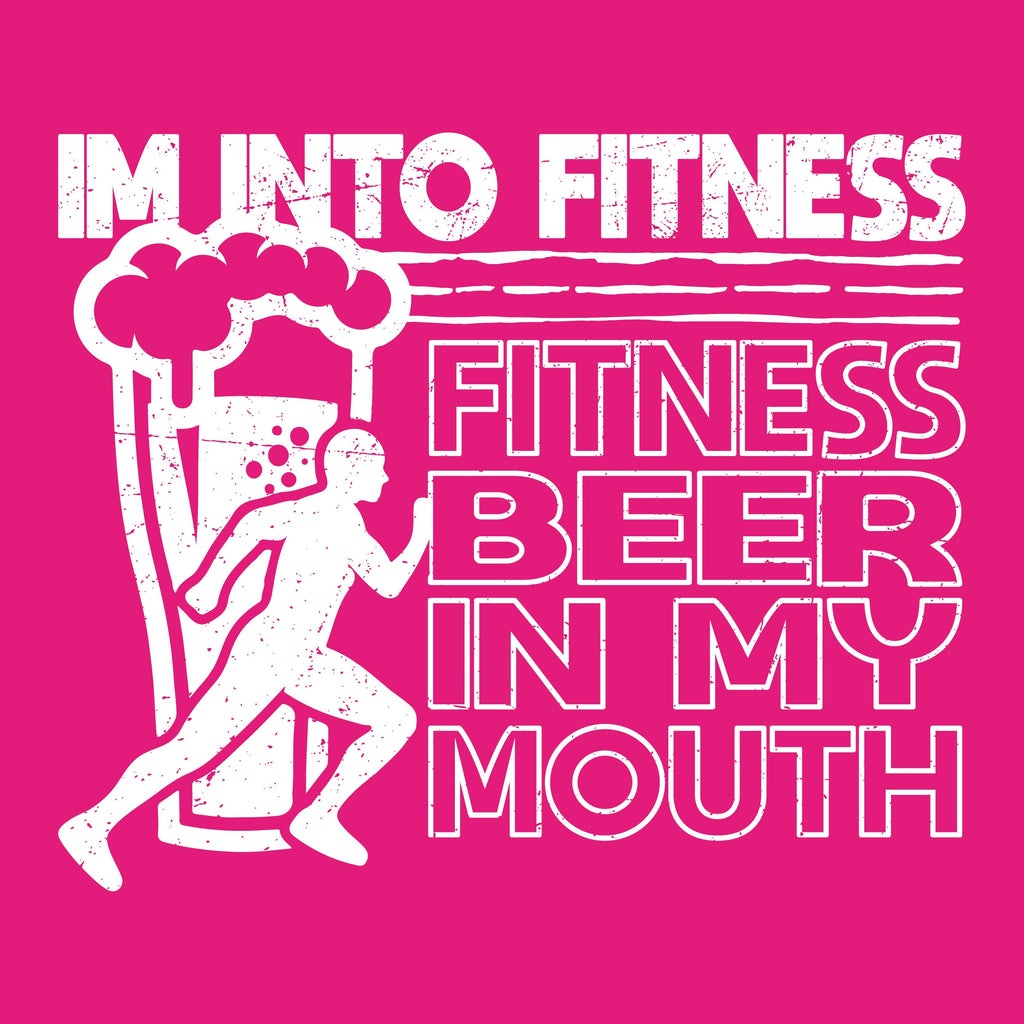 Im into Fitness, Beer in my Mouth T-Shirt product image 2
