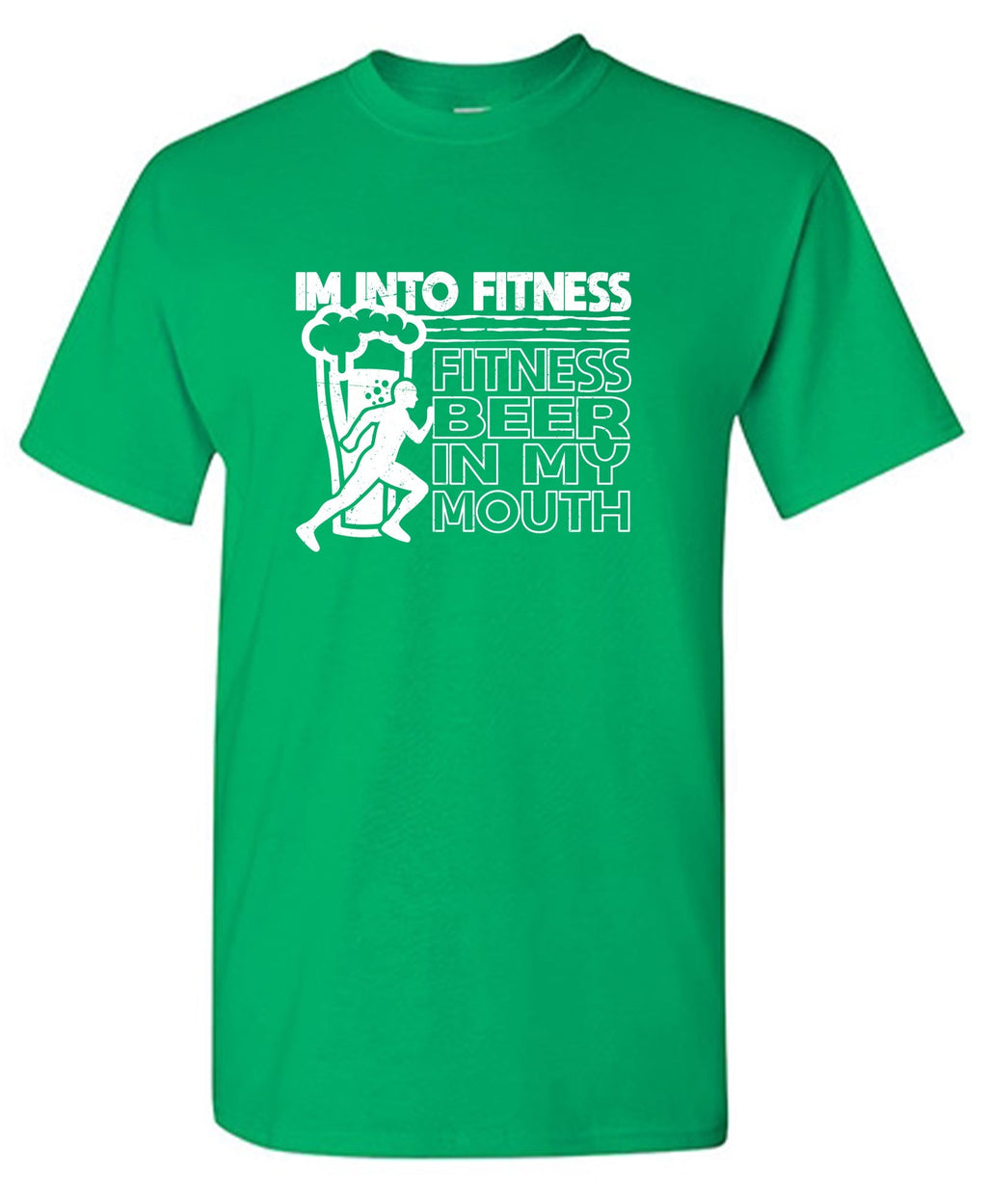 Im into Fitness, Beer in my Mouth T-Shirt product image 1