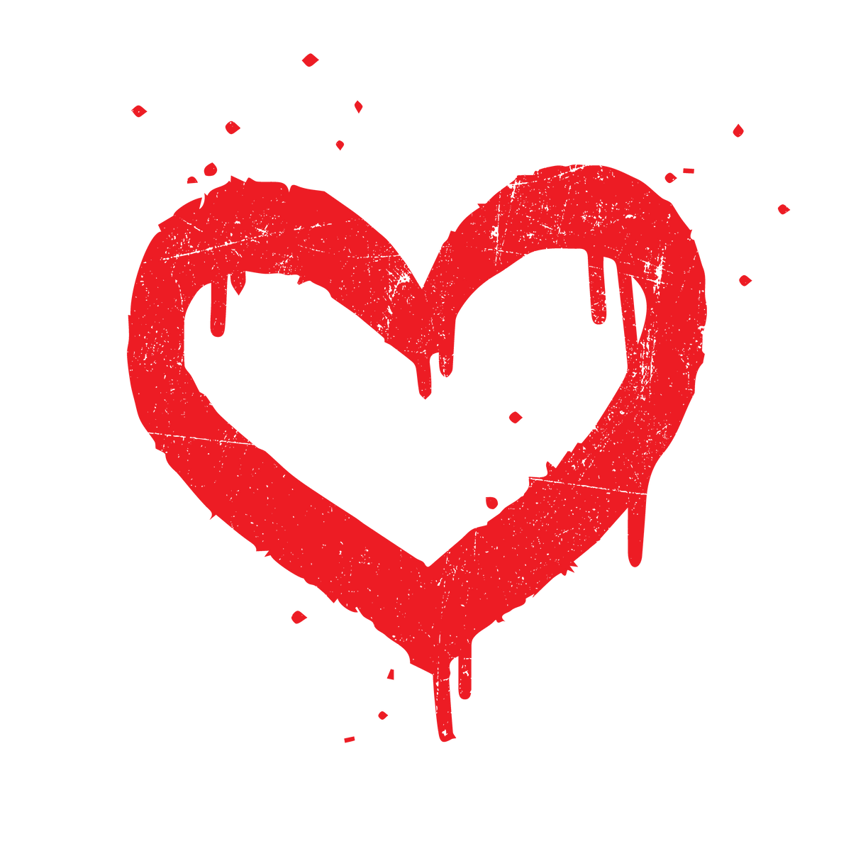 Heart Painted Valentine Day Tee product image 2