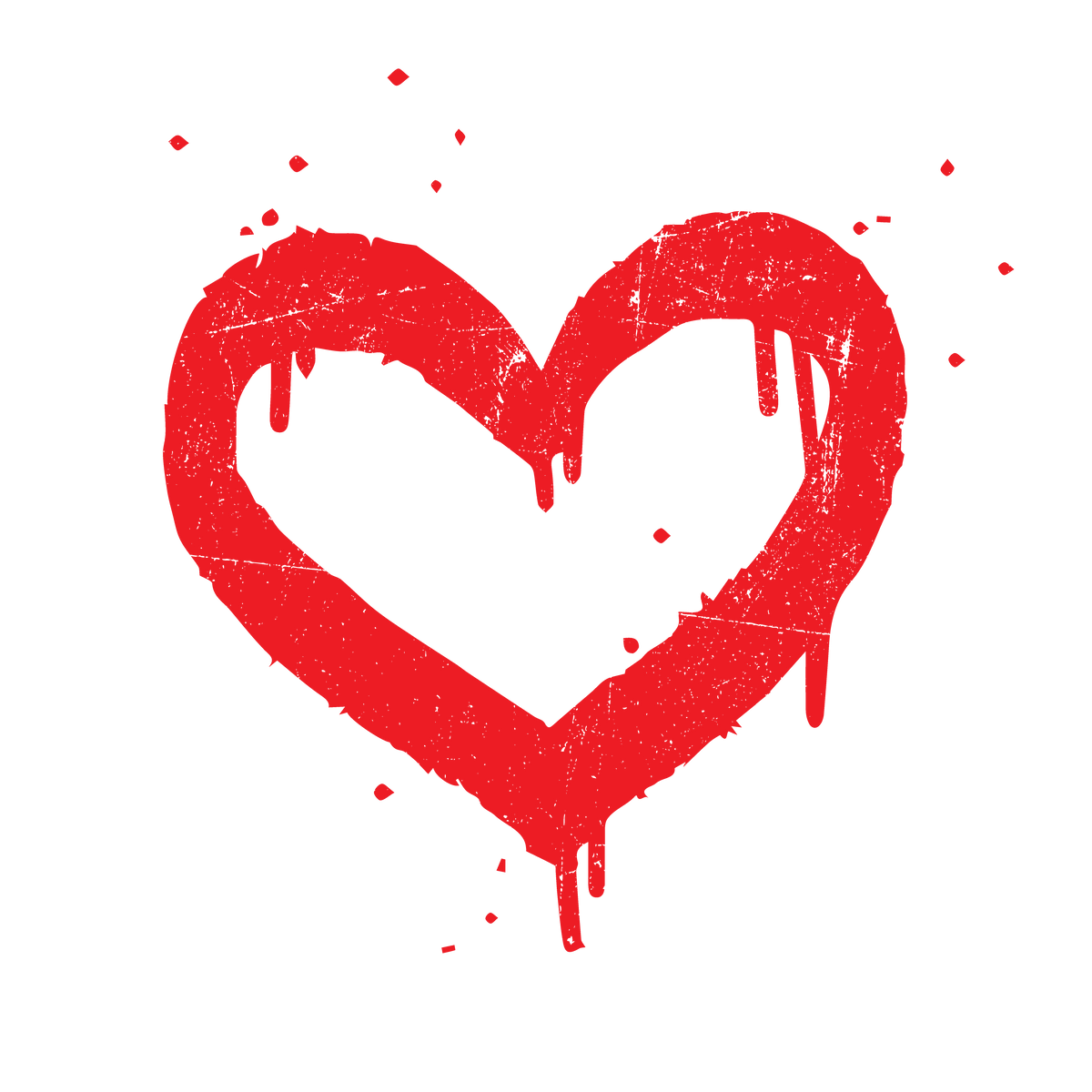 Heart Painted Valentine Day Tee product image 3