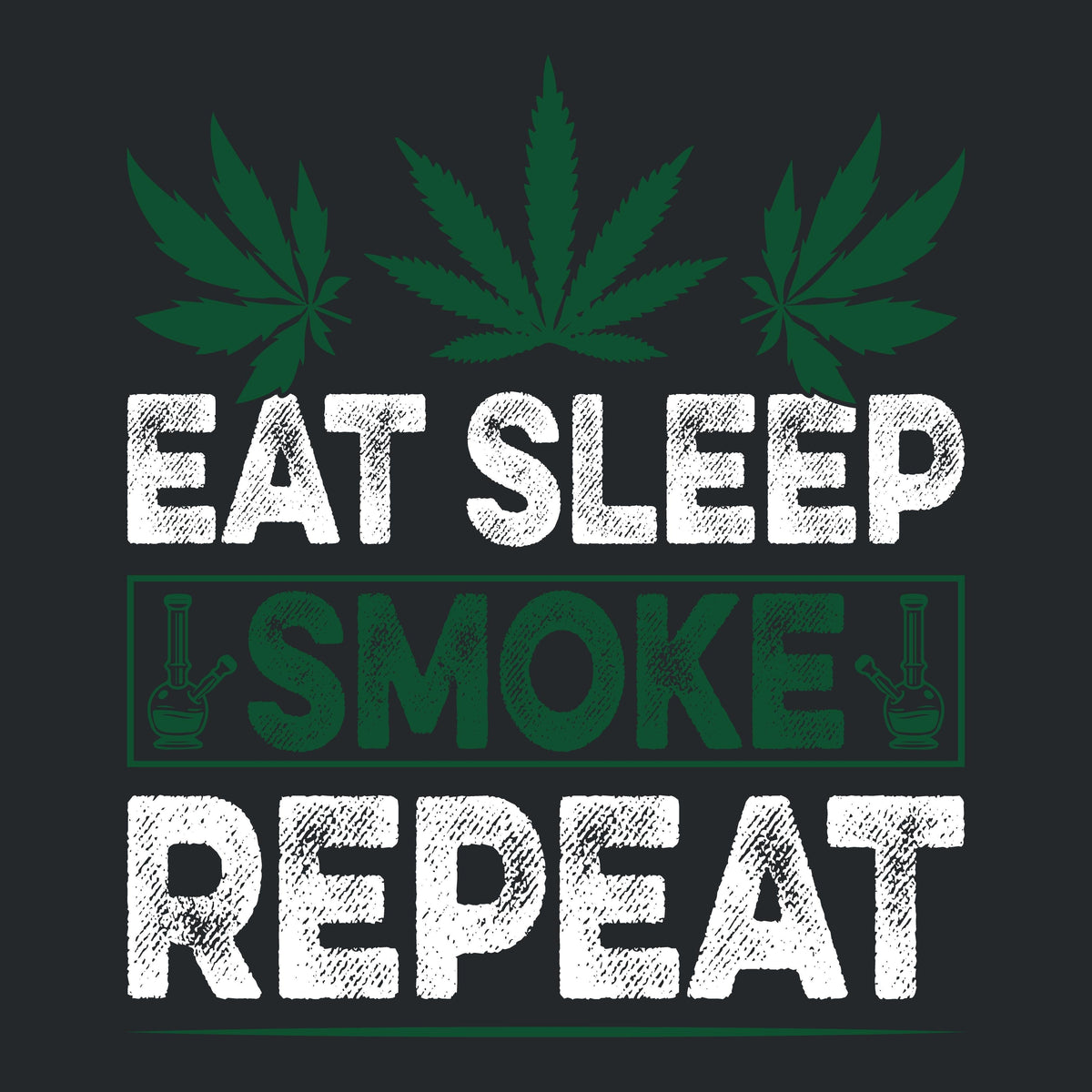 Eat Sleep Smoke Repeat Mens Tee product image 2