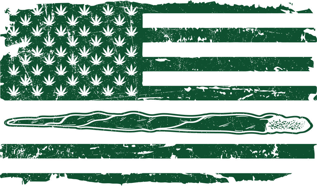 420 USA Flag Funny Mens T-Shirt product image 2