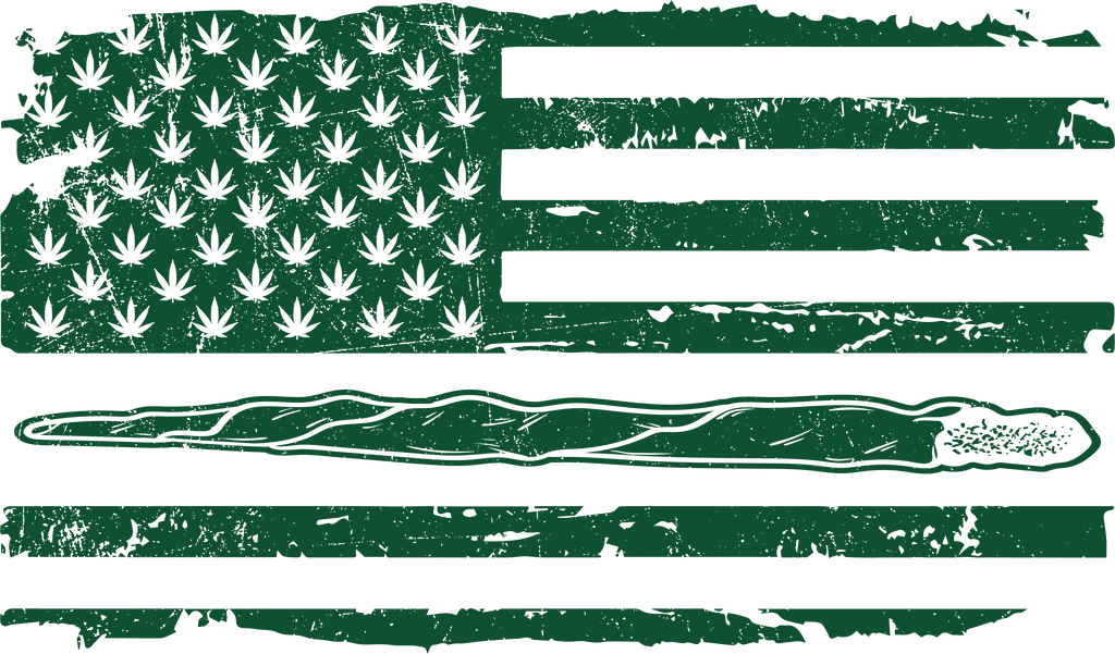 420 USA Flag Funny Mens T-Shirt product image 3