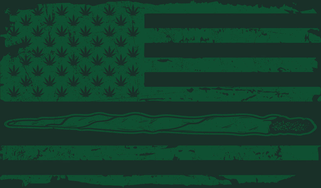 420 USA Flag Funny Mens T-Shirt product image 2