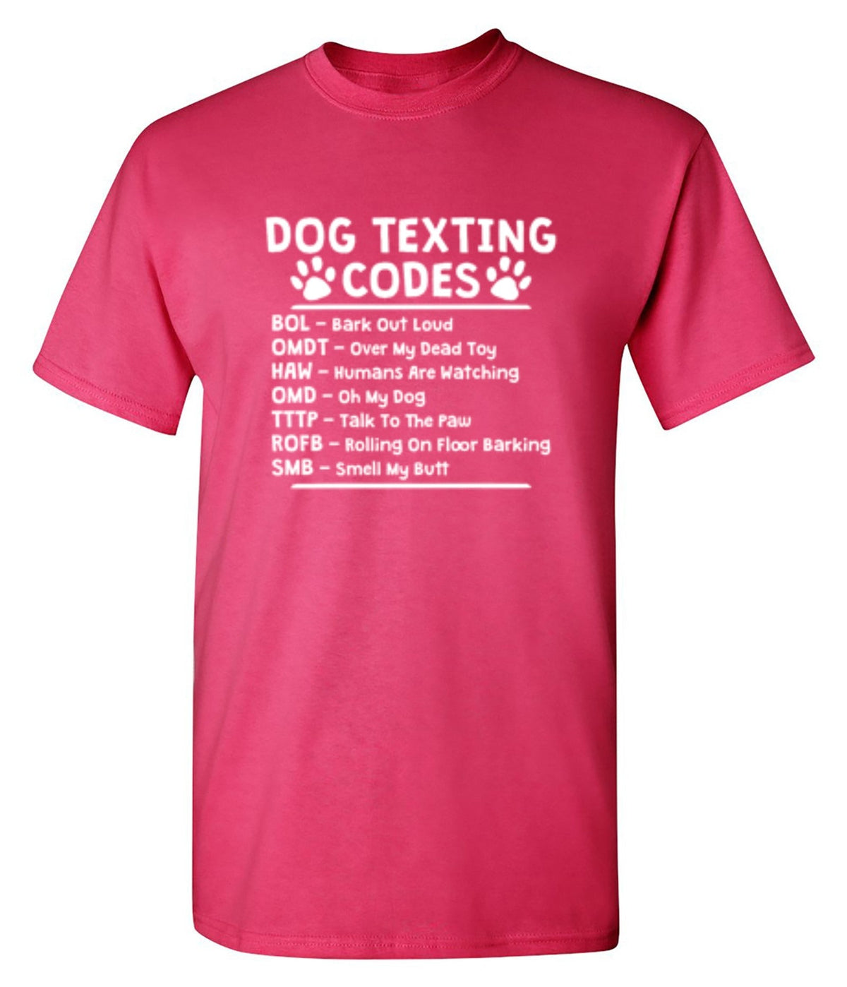 Dog Texting Codes T-Shirt product image 1
