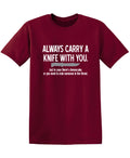 Carry A Knife With You In Case There's Cheesecake Or To product image 1