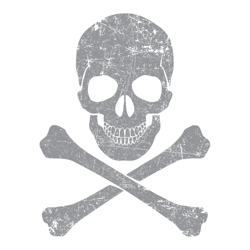 Grey Skull & Bones Mens Tee product image 2