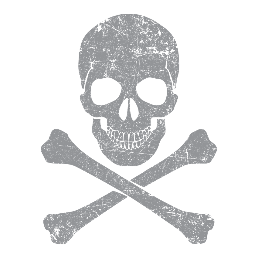 Grey Skull & Bones Mens Tee product image 3