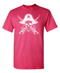Skull Bones Pirate with Hat Mens Tee