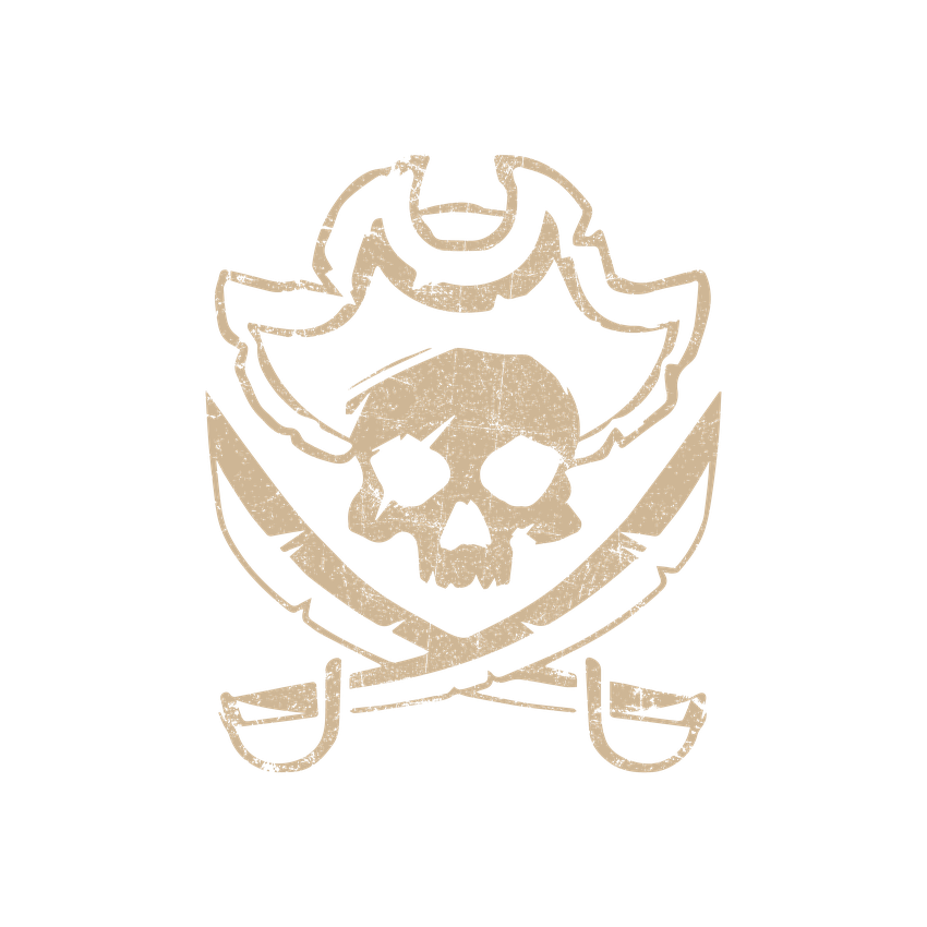 Skull with Scar Pirate Mens Tee product image 2