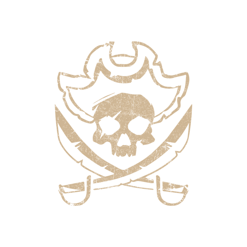 Skull with Scar Pirate Mens Tee product image 3