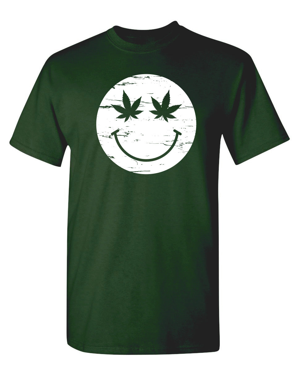 Weed Smile Face T-Shirt product image 1