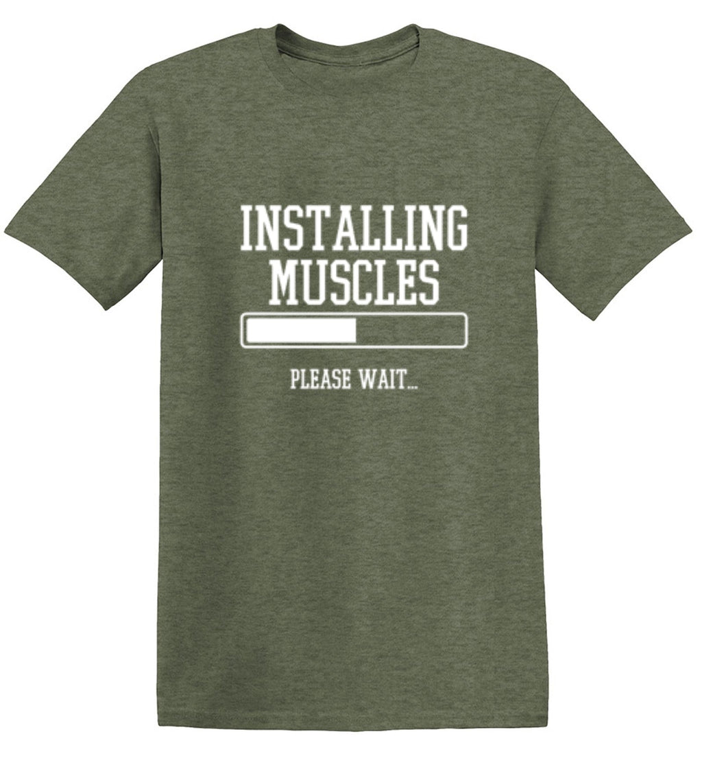 Installing Muscles Please Wait.. T-Shirt product image 1