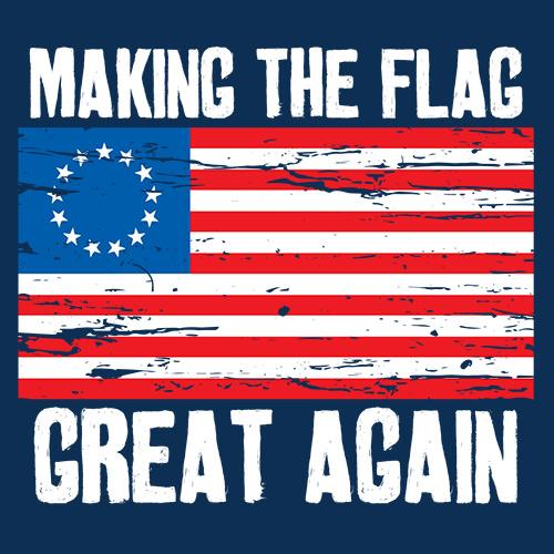 Betsy Ross Making The Flag Great Again T-Shirt product image 3