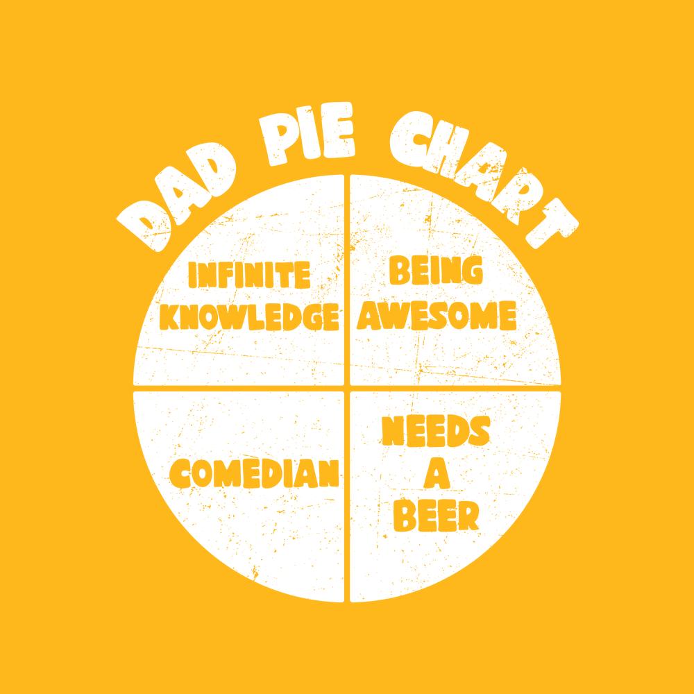 Dad Pie Chart Funny Tee product image 2