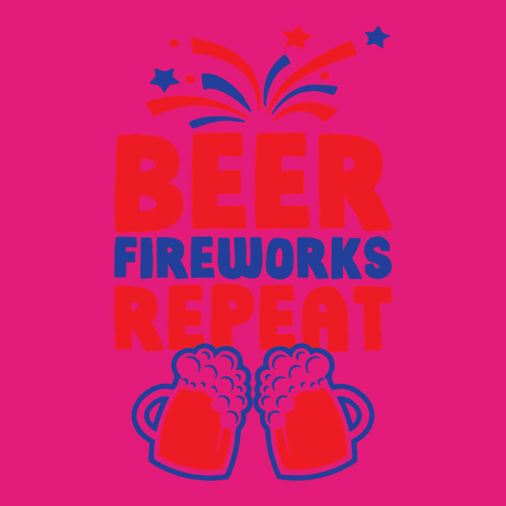 Beer, Firewords, Repeat 4th of July T Shirt product image 2