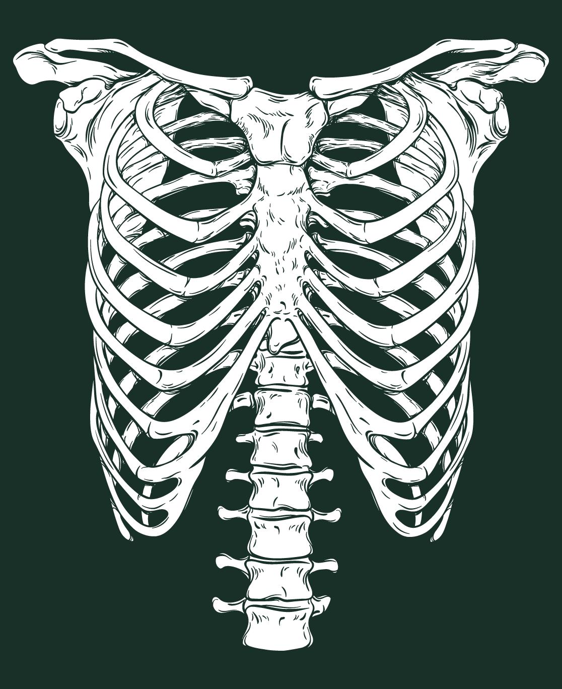 Skeleton Outfit Black Tee product image 2