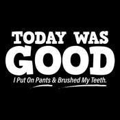 Today Was Good I Put On Pants And Brushed My Teeth T-Shirt product image 2