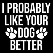 I Probably Like Your Dog Better T-Shirt product image 2