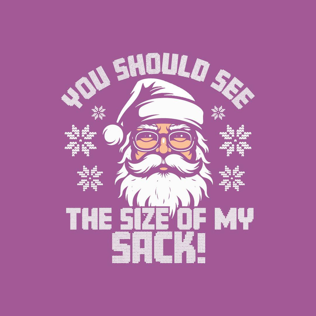 You should see the Size of My Sack, Funny Christmas T-Shirt product image 2