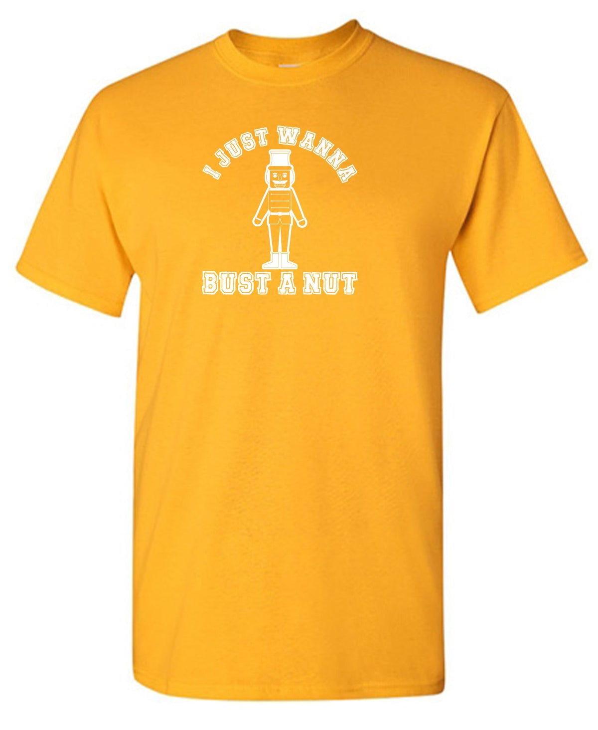 I Just Wanna Bust a Nut Funny Christmas T-Shirt product image 1