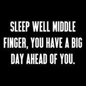 Sleep Well Middle Finger You Have A Big Day Ahead Of T-Shirt product image 2