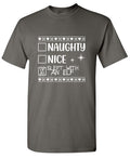 Naughty, Nice, Slept with an Elf Funny Christmas Tee product image 1