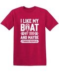 I Like my Boat, My Dog and Maybe Three People, Mens T Shirt product image 1