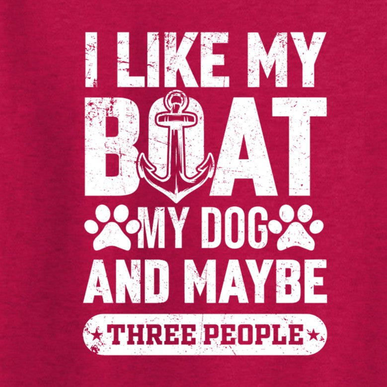 I Like my Boat, My Dog and Maybe Three People, Mens T Shirt product image 2