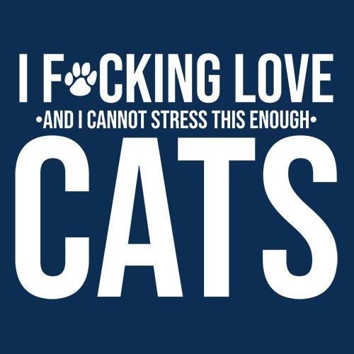 I F*cking Love And I Cannot Stress This Enough Cats T-Shirt product image 2