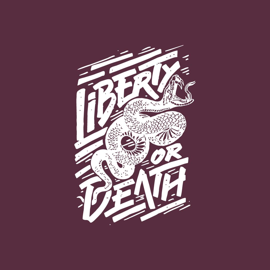Liberty or Death Funny Tee product image 2