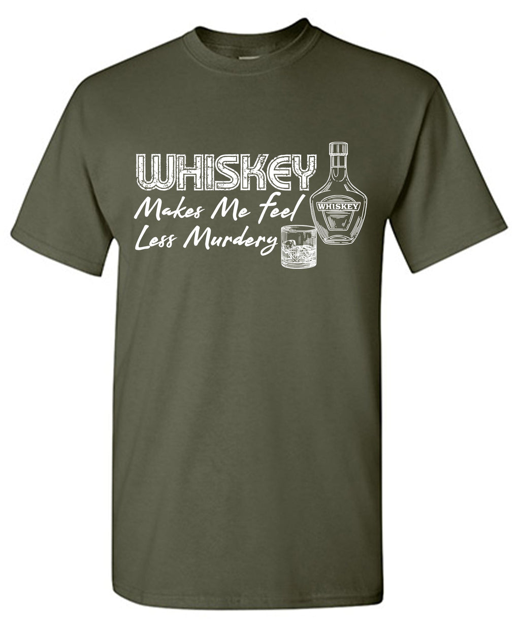 Whiskey Makes me feel Less Murdery T-Shirt product image 1