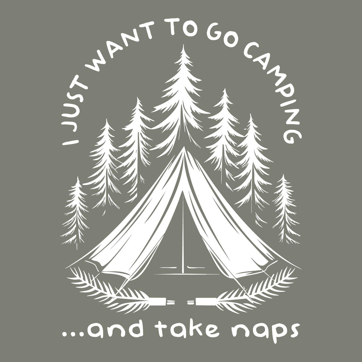I Just Want to go Camping and Take Naps Tee Shirt product image 2