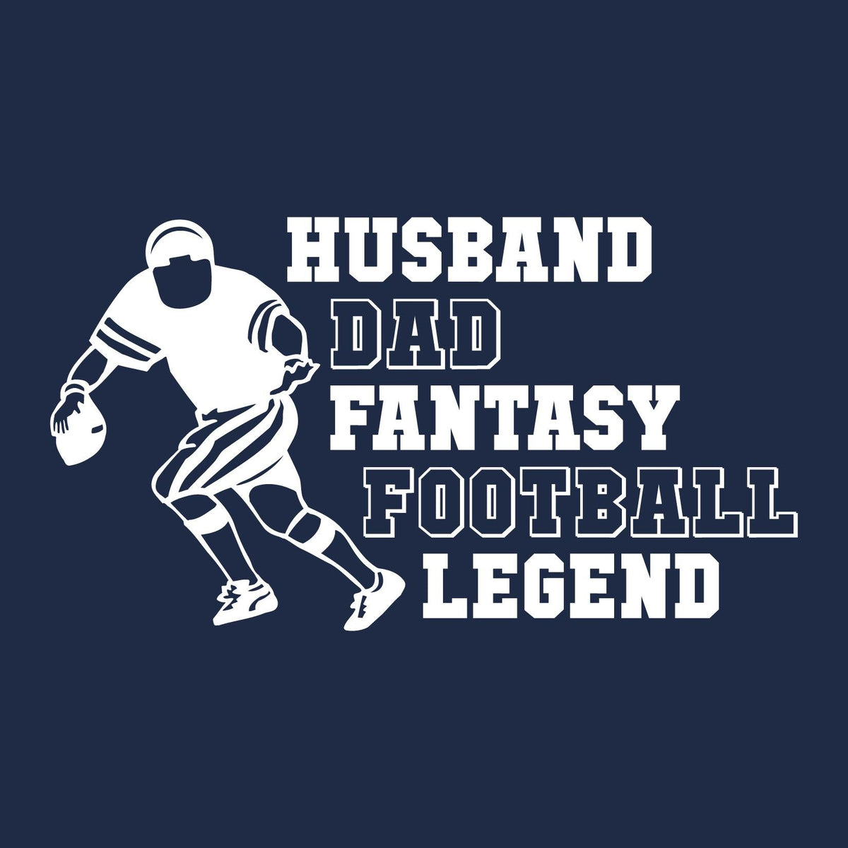 Husband Dad Fantasy Football Legend Funny T Shirt product image 2