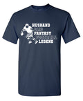 Husband Dad Fantasy Football Legend Funny T Shirt product image 1