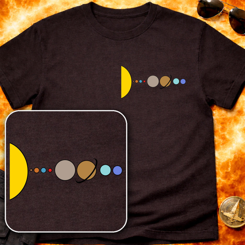 Solar System Flat Pocket T-Shirt product image 3