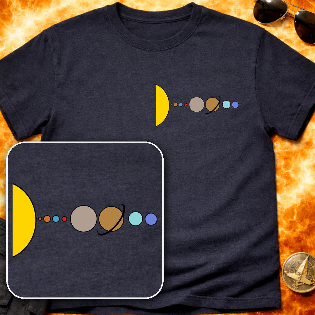 Solar System Flat Pocket T-Shirt product image 5
