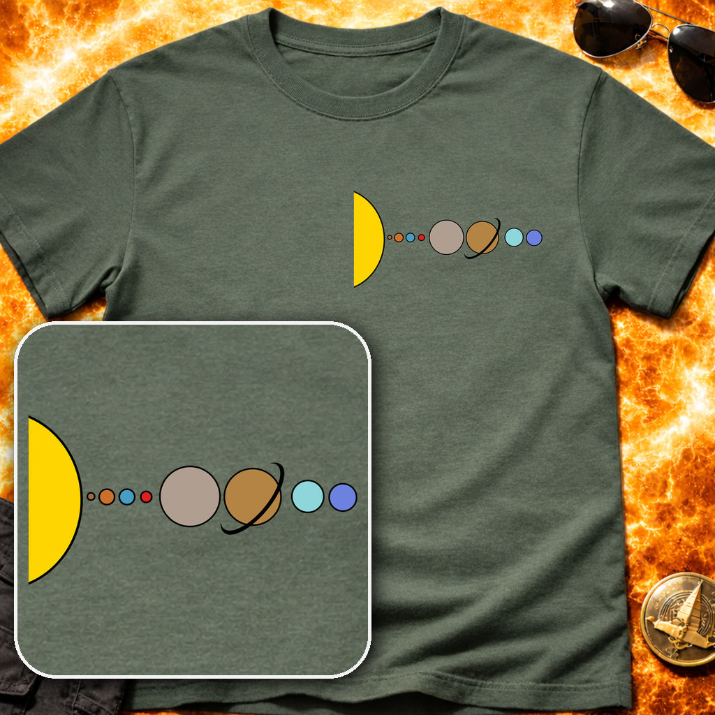 Solar System Flat Pocket T-Shirt product image 6