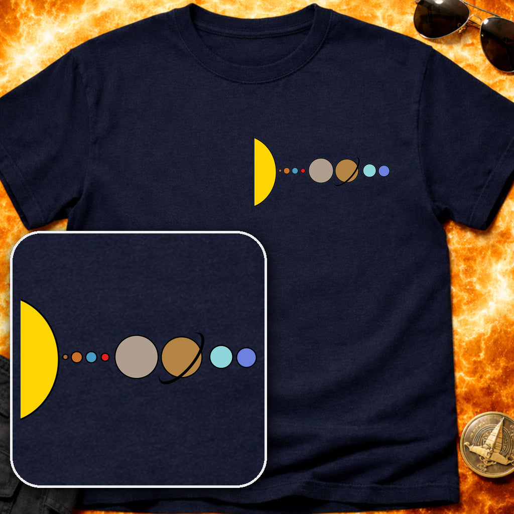 Solar System Flat Pocket T-Shirt product image 4