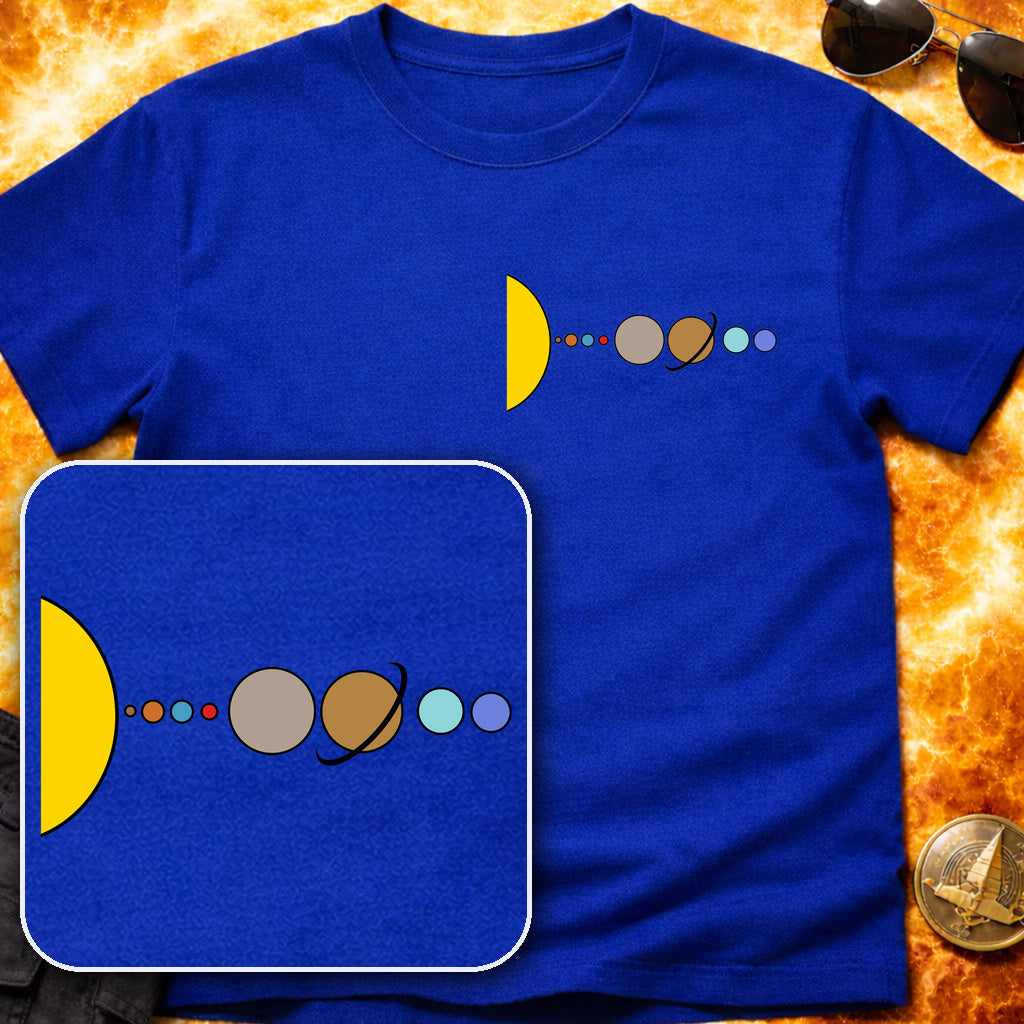 Solar System Flat Pocket T-Shirt product image 2