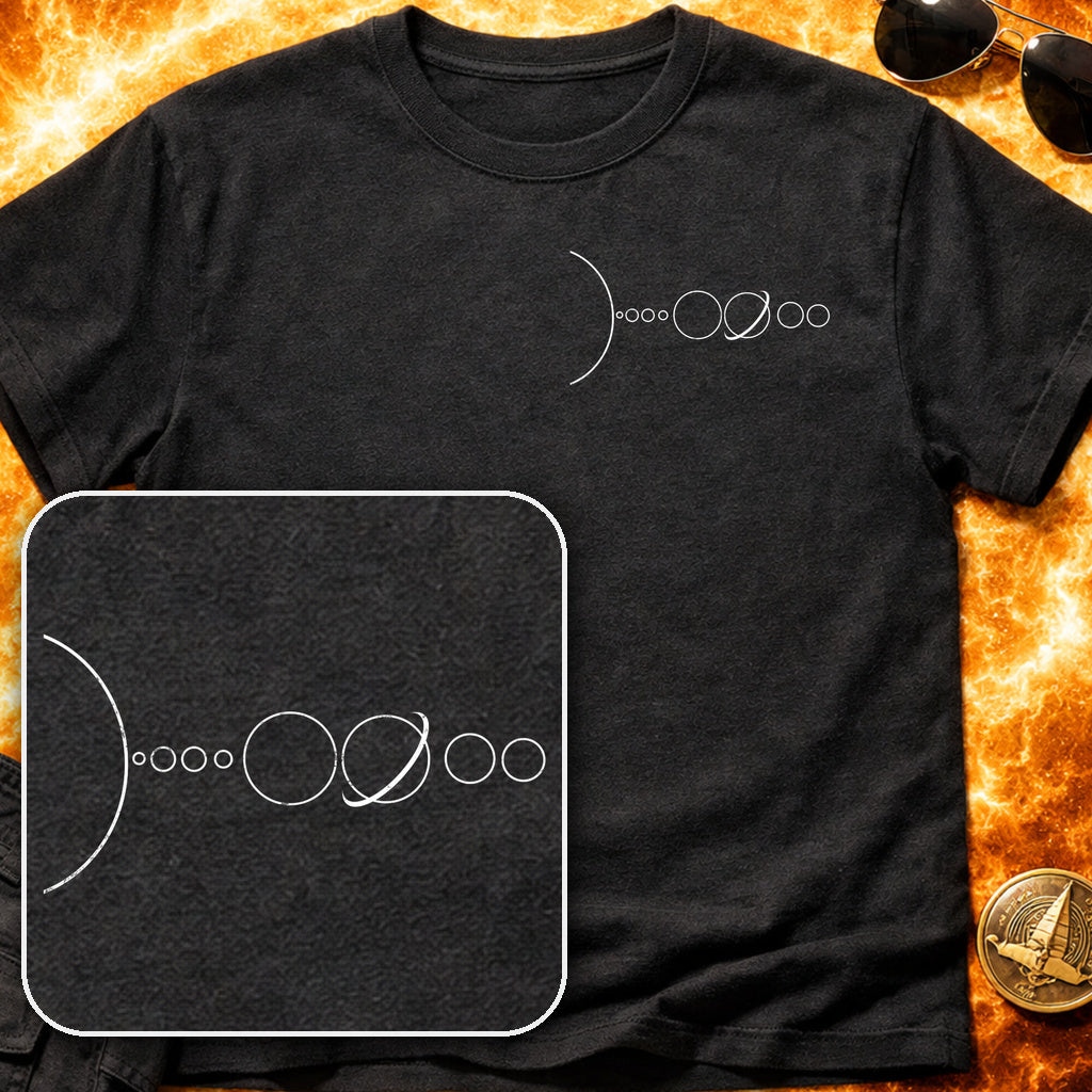 Solar System Line Pocket T-Shirt product image 4