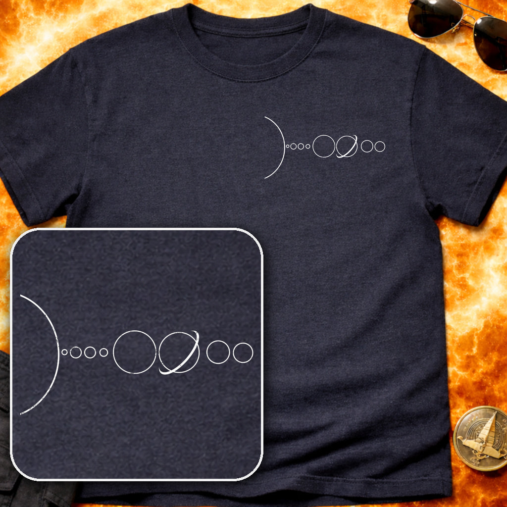 Solar System Line Pocket T-Shirt product image 6
