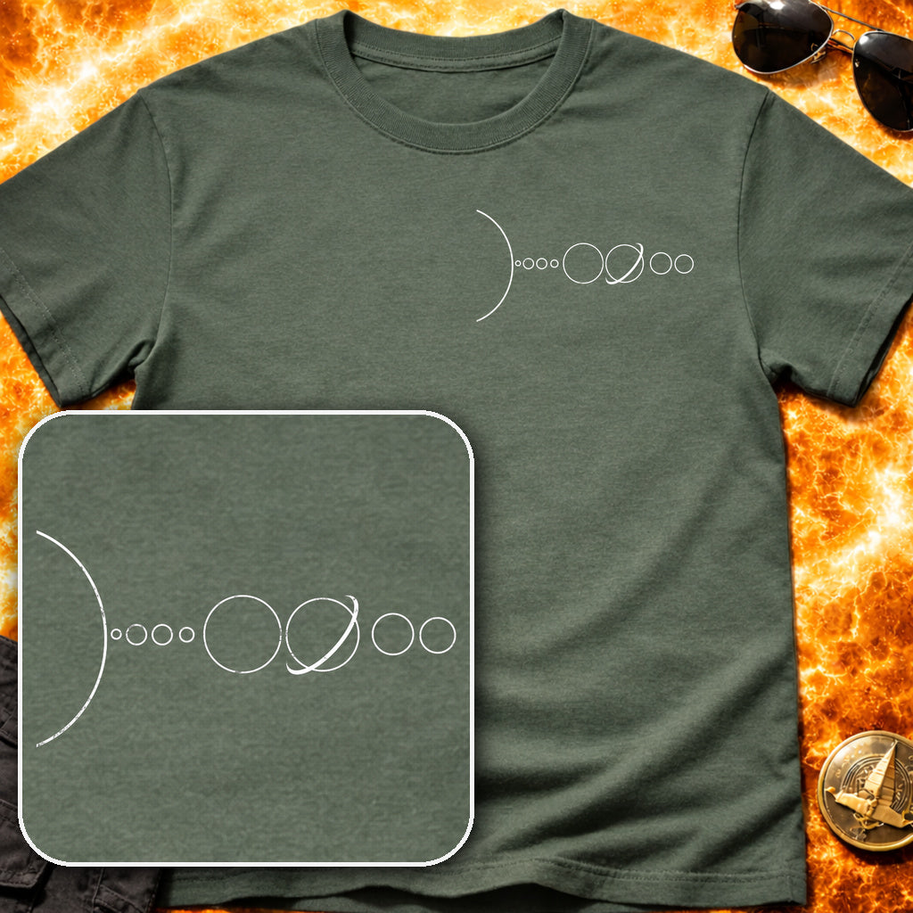 Solar System Line Pocket T-Shirt product image 5