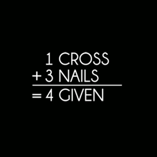 1 Cross 3 Nails 4 Given T-Shirt product image 2