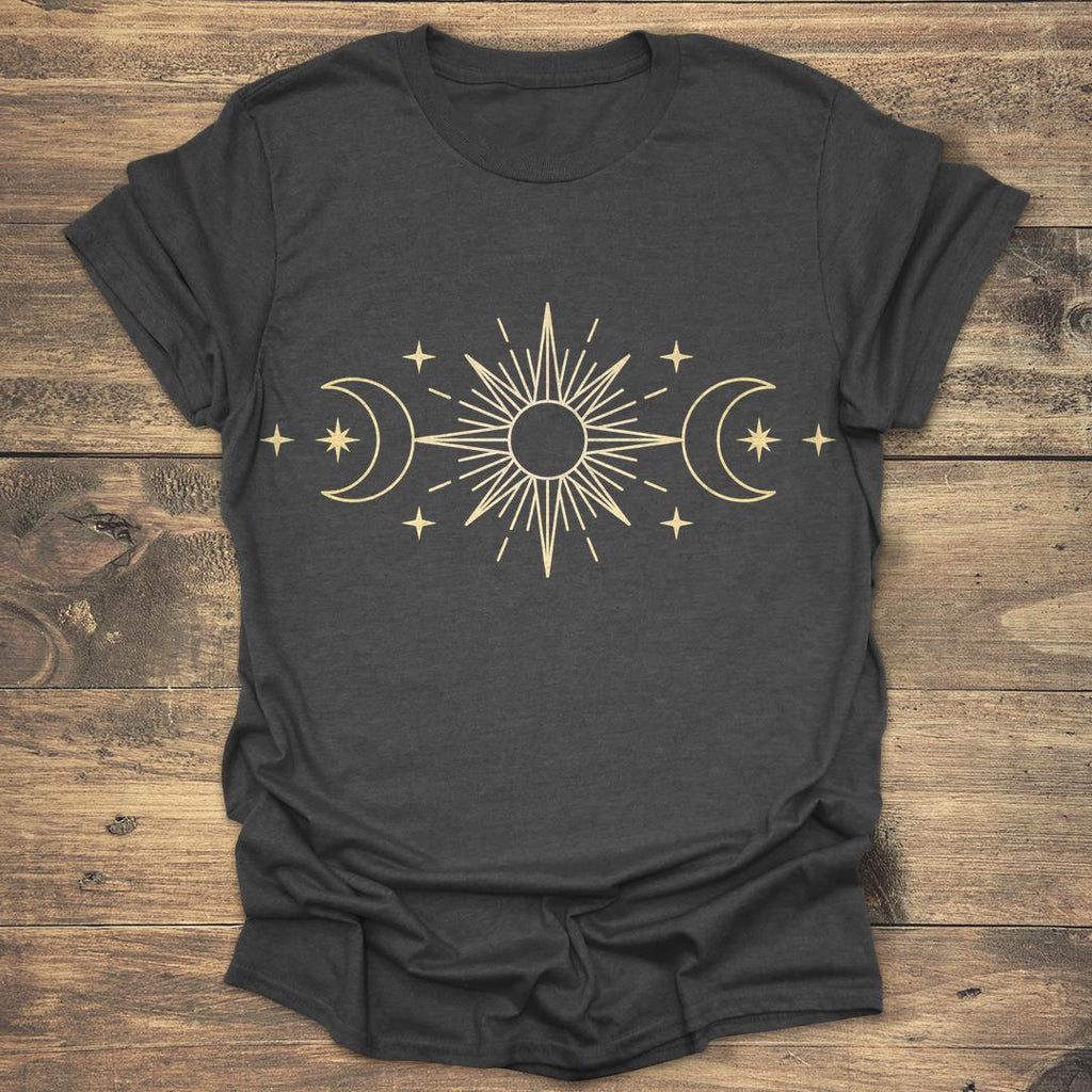 Celestial Triple Moon and Sun